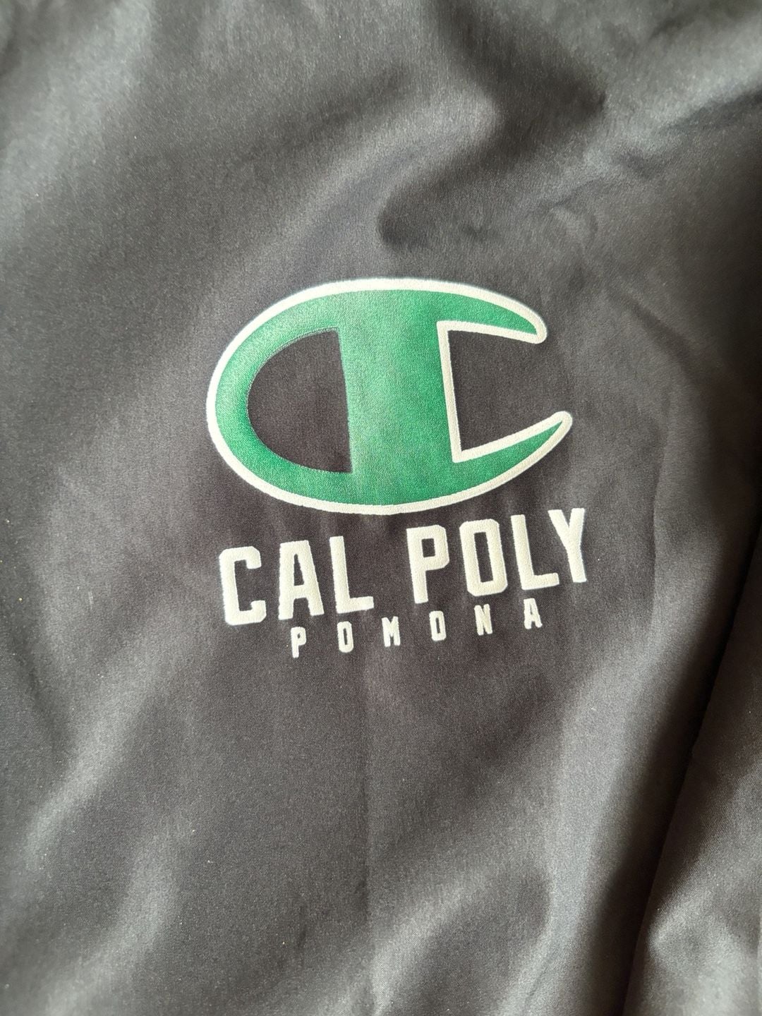 Champion Cal Poly Pomona Windbreaker Jacket Size M Black 3