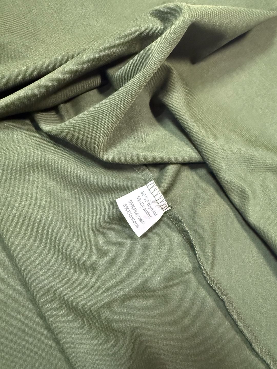 Grace Karin Women's Dress S Old Money Preppy Balletcore Quiet Luxury Retro Cottage-Glam 1950s Style Olive Green Army Green Sleeveless Surplice Faux Wrap V-Neck Fit and Flare Circle Skirt Swing Midi Gathered Shoulder Wide Waistband Back Zip Stretch Ponte K 7