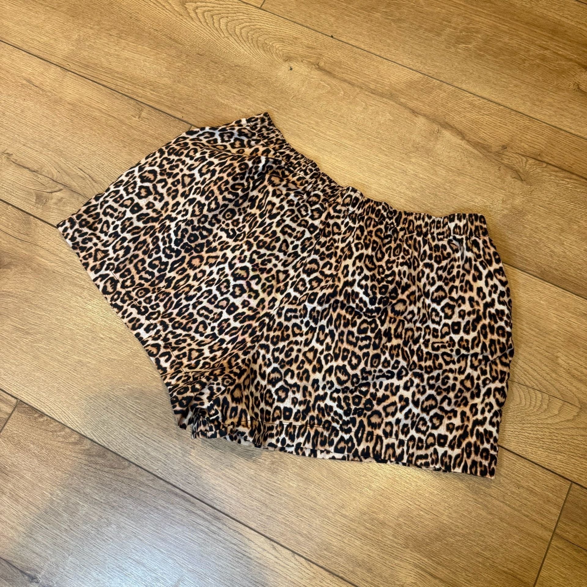 Victoria's Secret Leopard Print Pajama Shorts Size M 4