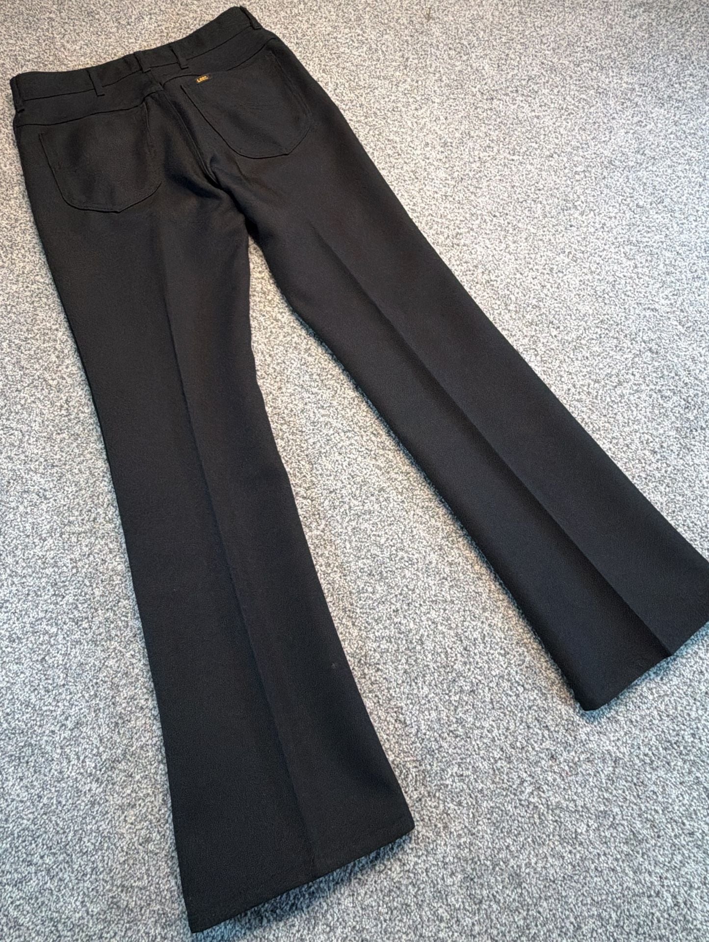 Lee Flare Dress Pants Men’s Size 32x32 Black Polyester Vintage 8