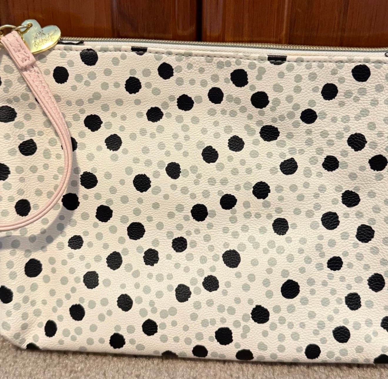 Betsey Johnson Polka Dot Wristlet Clutch Bag 3
