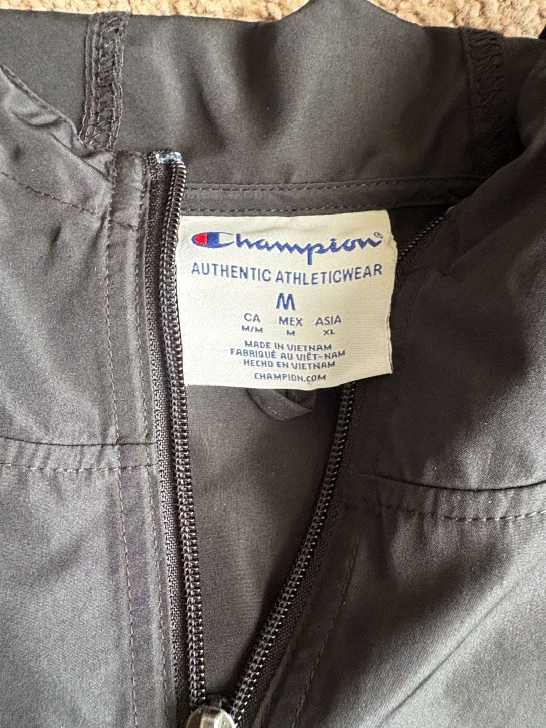 Champion Cal Poly Pomona Windbreaker Jacket Size M Black 4