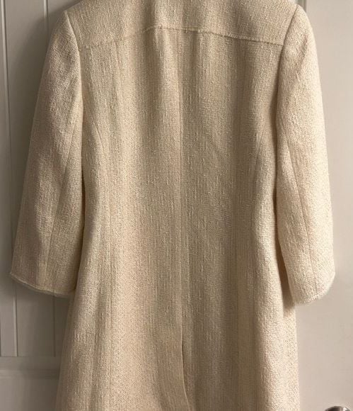Classiques Entier Cream Women's Blazer Coat Size M 3