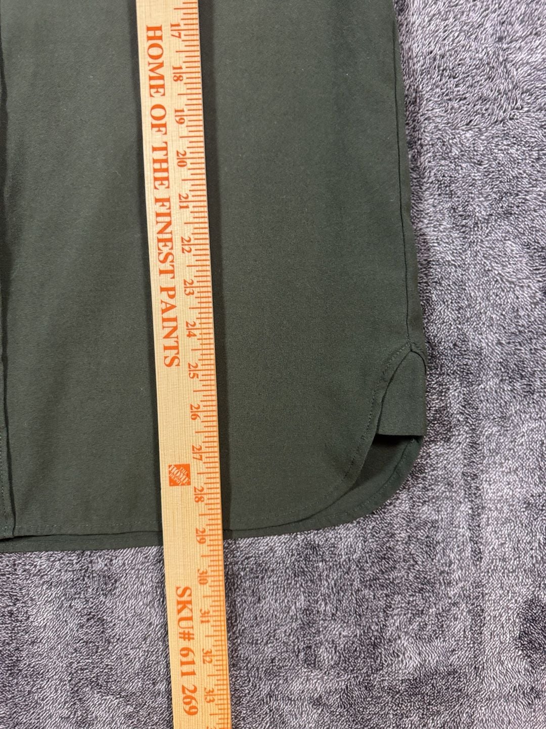 Bylt Button Down Shirt Size M Green Short Sleeve Premium Basics 5