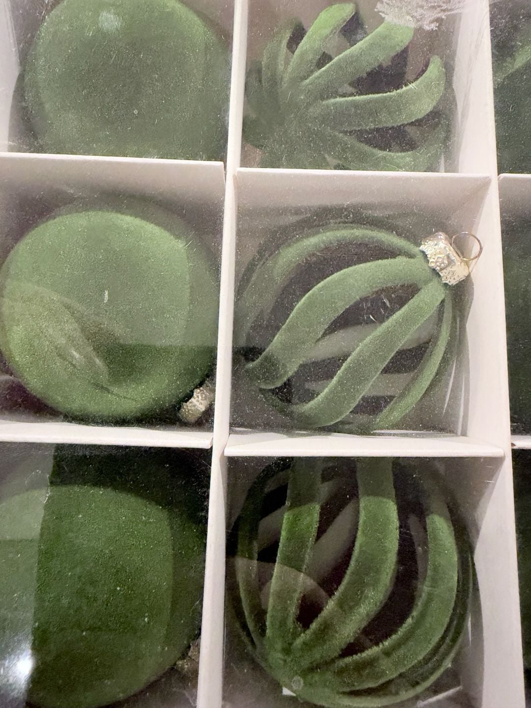 BOXOLBALL Velvet Christmas Ball Ornaments Green 7
