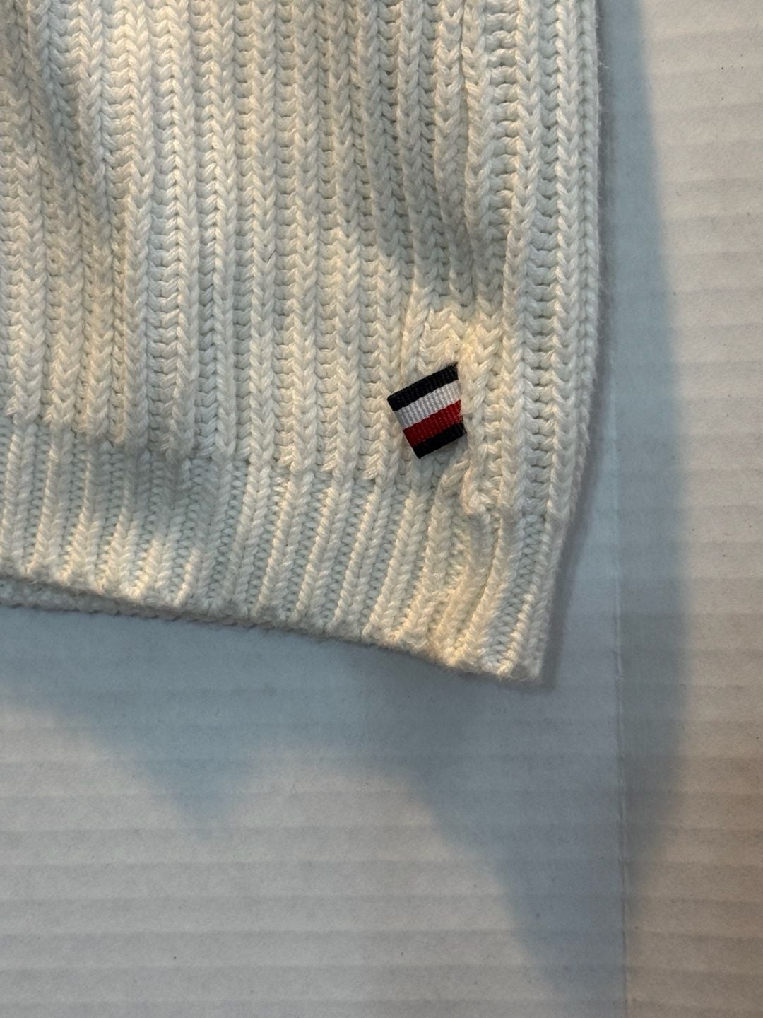 Tommy Hilfiger Cable Knit Sweater Size XL White 4