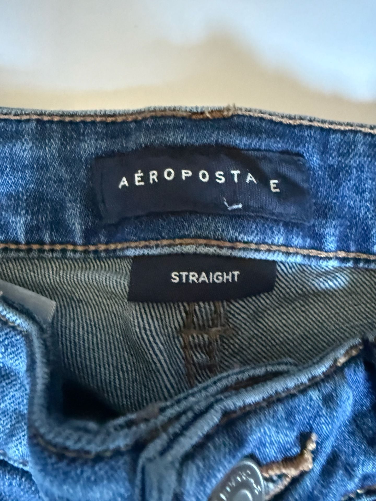 Aeropostale Straight Jeans Blue Wash 3