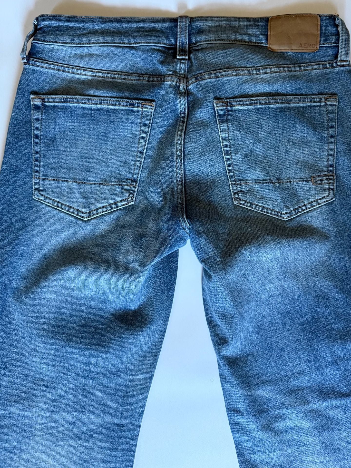Aeropostale Straight Jeans Blue Wash 5