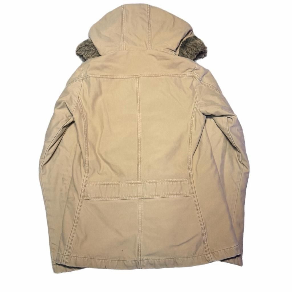 Hollister Women’s 2000’s Y2K Faux Fur Hooded Utility Parka Size Large 4