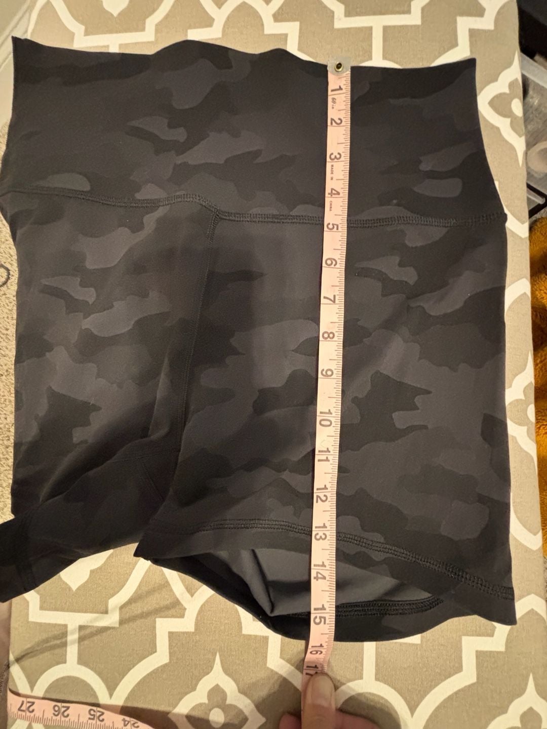 CRZ YOGA Butterluxe High Rise Biker Shorts Camouflage 6