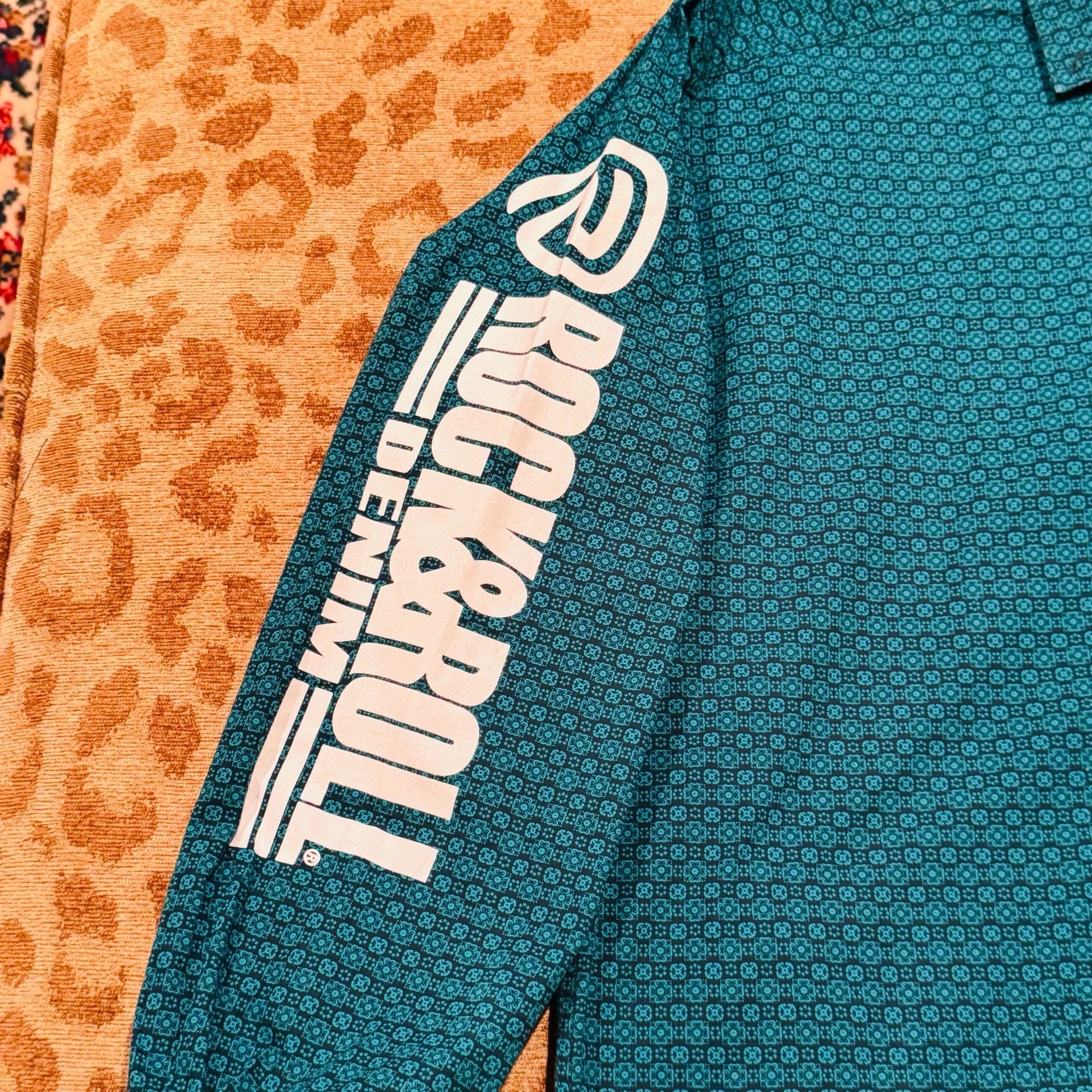 Panhandle Tuf Cooper Men’s M Western Shirt Rodeo Cowboy Pearl Snap Teal 5