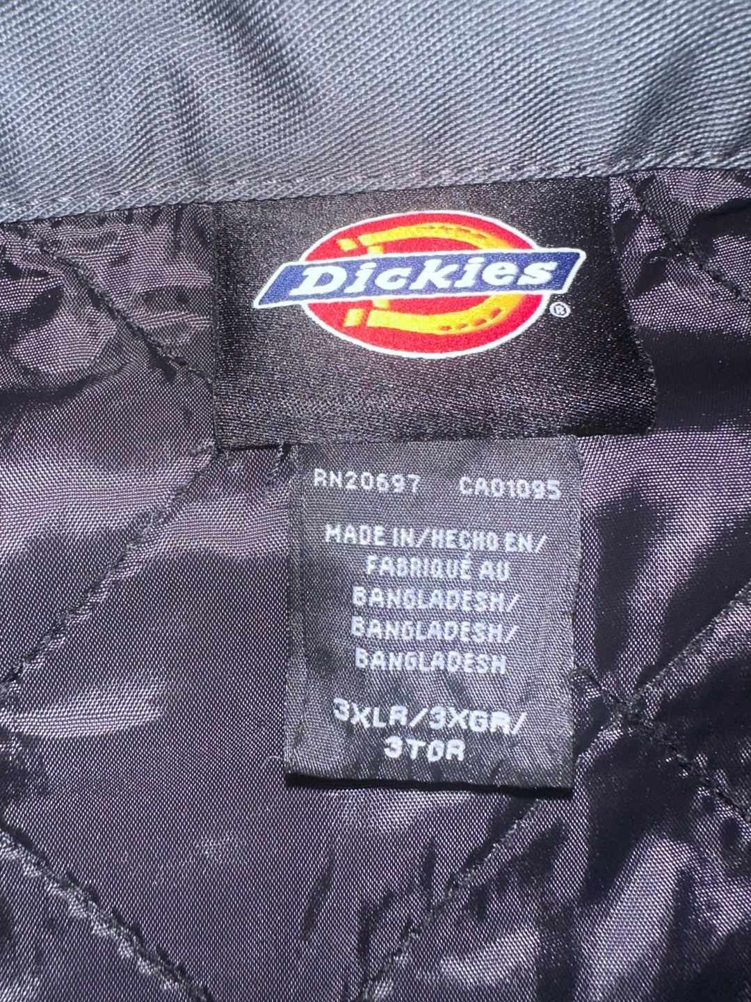 Dickies Quilted Lined Eisenhower Jacket Size 3XLR Charcoal Gray 3