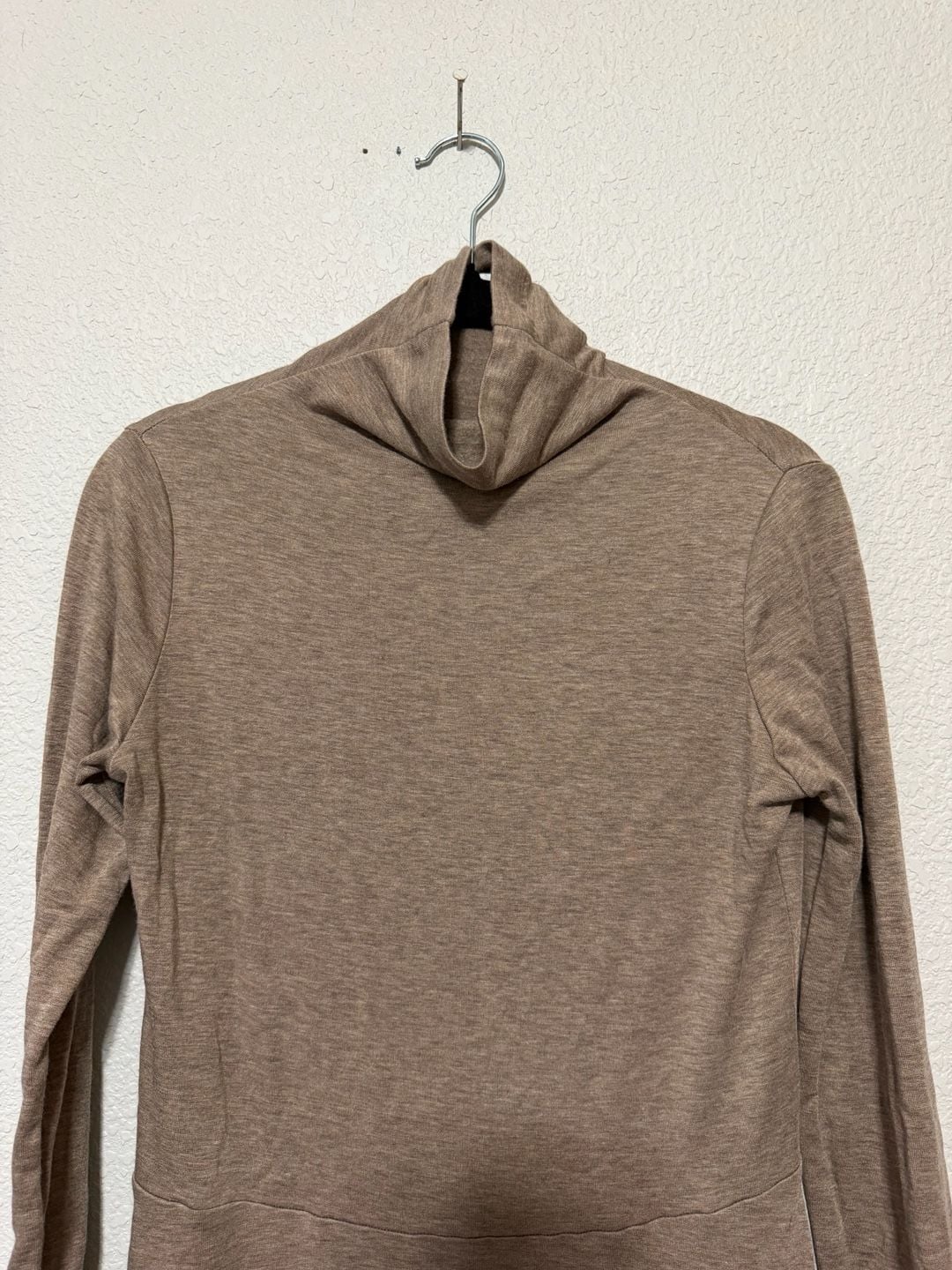 NWOT Vince Cozy Funnel-Neck Long-Sleeve Dress Size XS/TP Camel Jersey 6