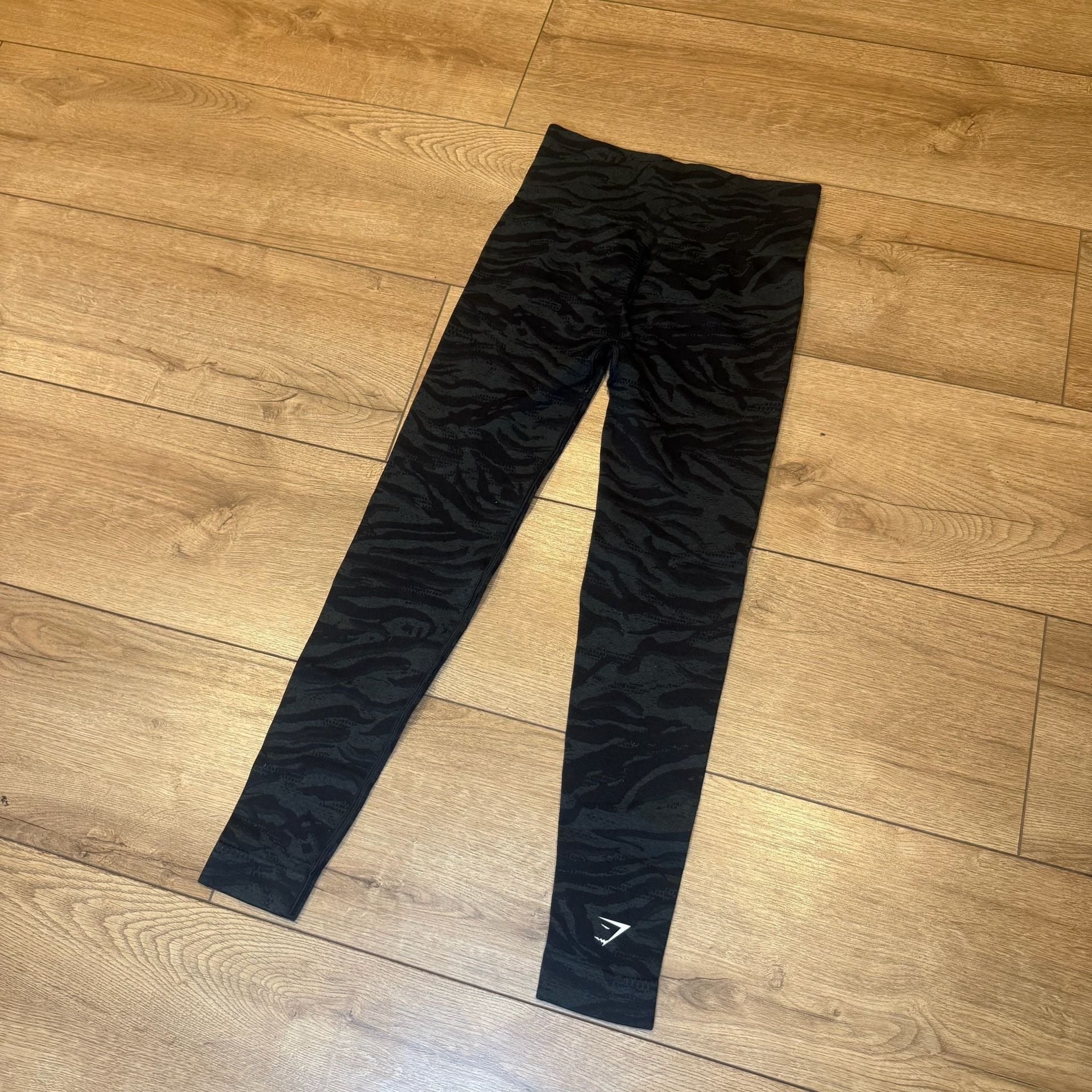 Gymshark Animal Seamless Leggings Black Tiger Camo 4