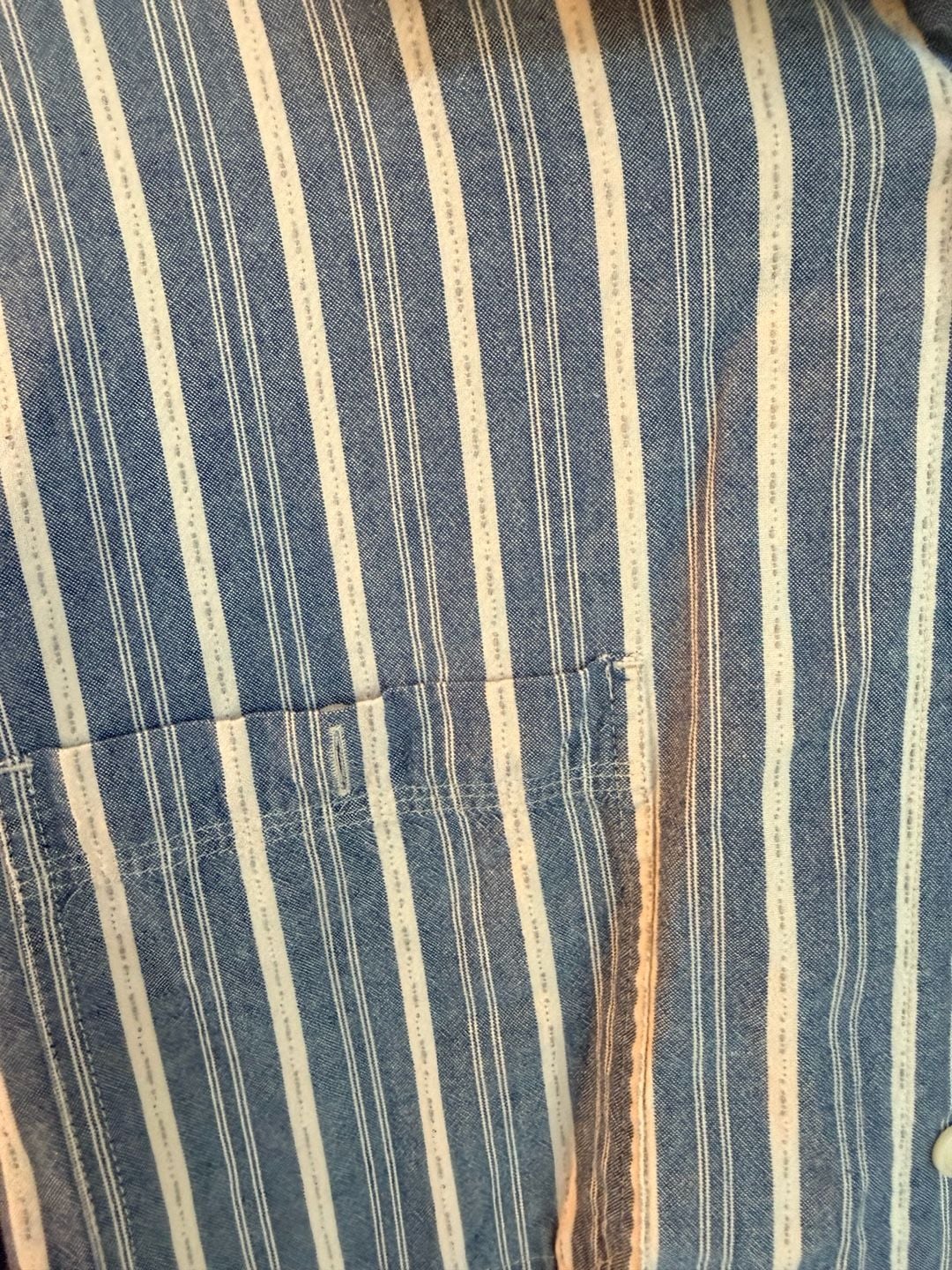 Levi Strauss Signature Long Sleeve Button Down Shirt Size 2XL Blue Striped 3