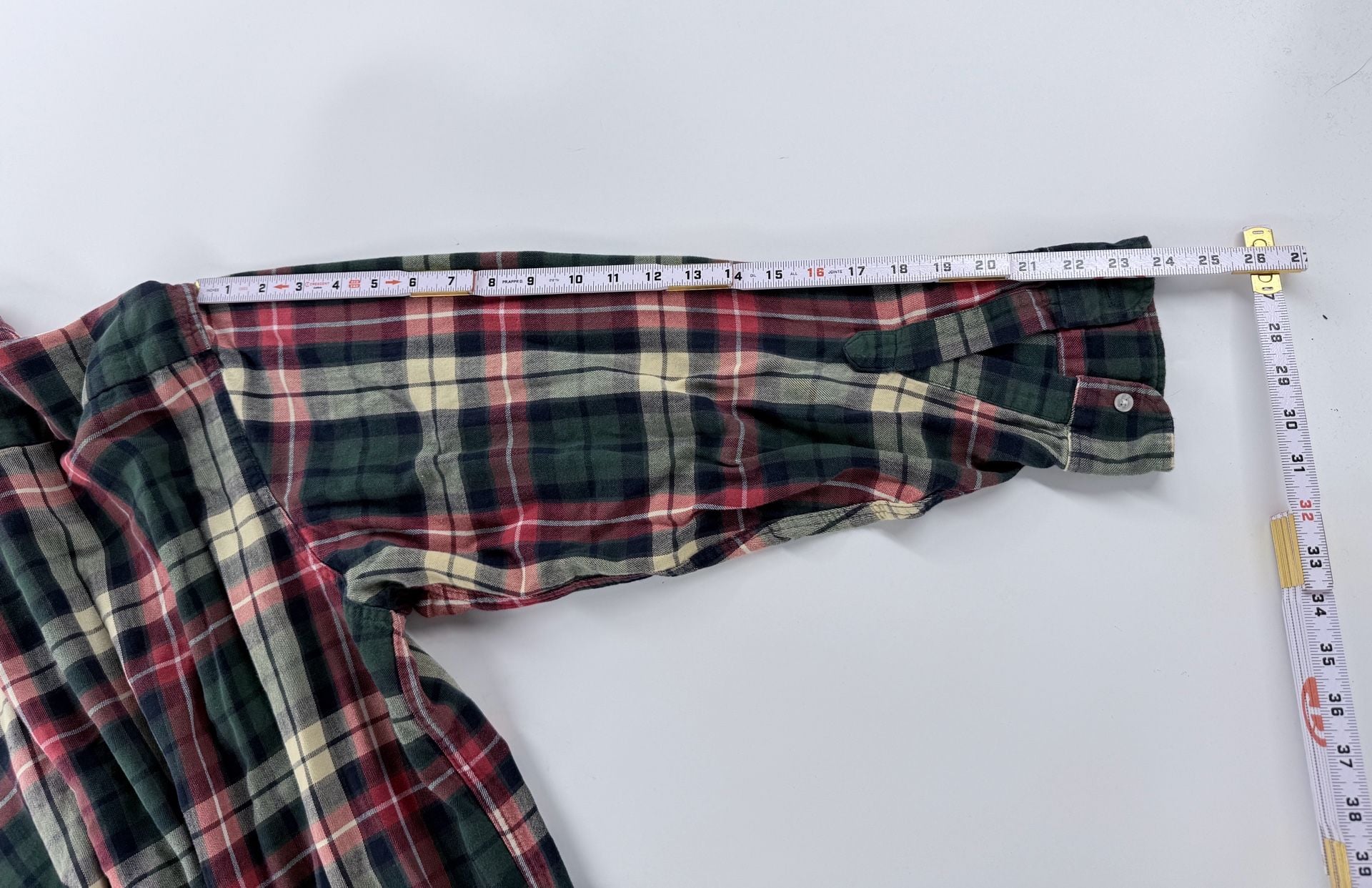 L.L. Bean Plaid Flannel Shirt Men XXL Vintage USA Red Green 6