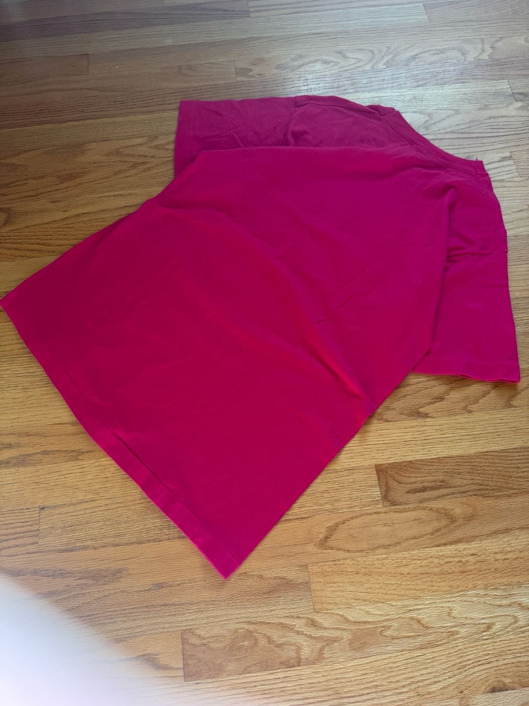 Fruit of the Loom T-Shirt Size L Pink USA Made Cotton single stitch 4