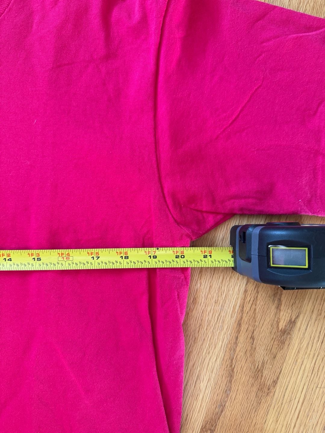 Fruit of the Loom T-Shirt Size L Pink USA Made Cotton single stitch 5