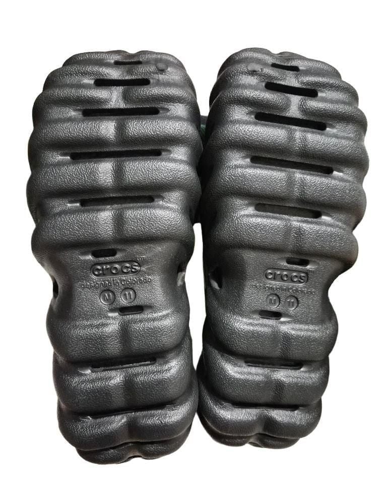 Crocs Echo Slide Size M11 Black Sandals New With Tags 9