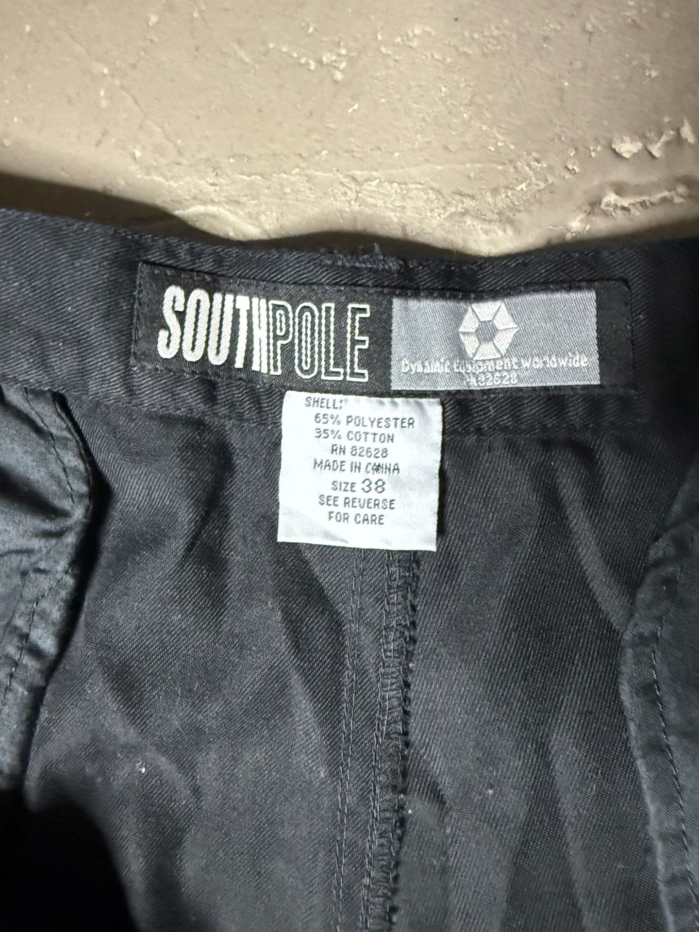 Southpole Cargo Pants Size 38x34 Black 4