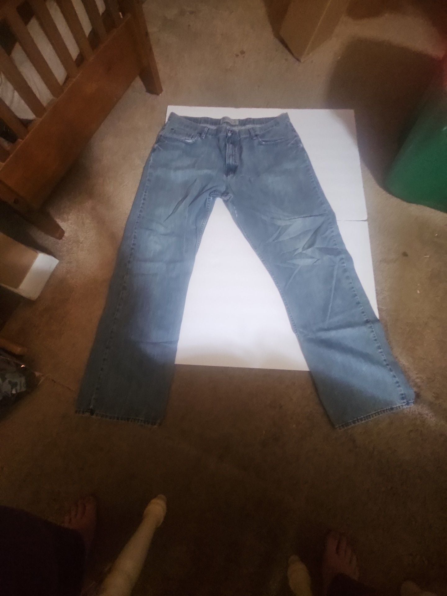 Wrangler Jeans Co Relaxed Boot 40x32 Blue Denim 1