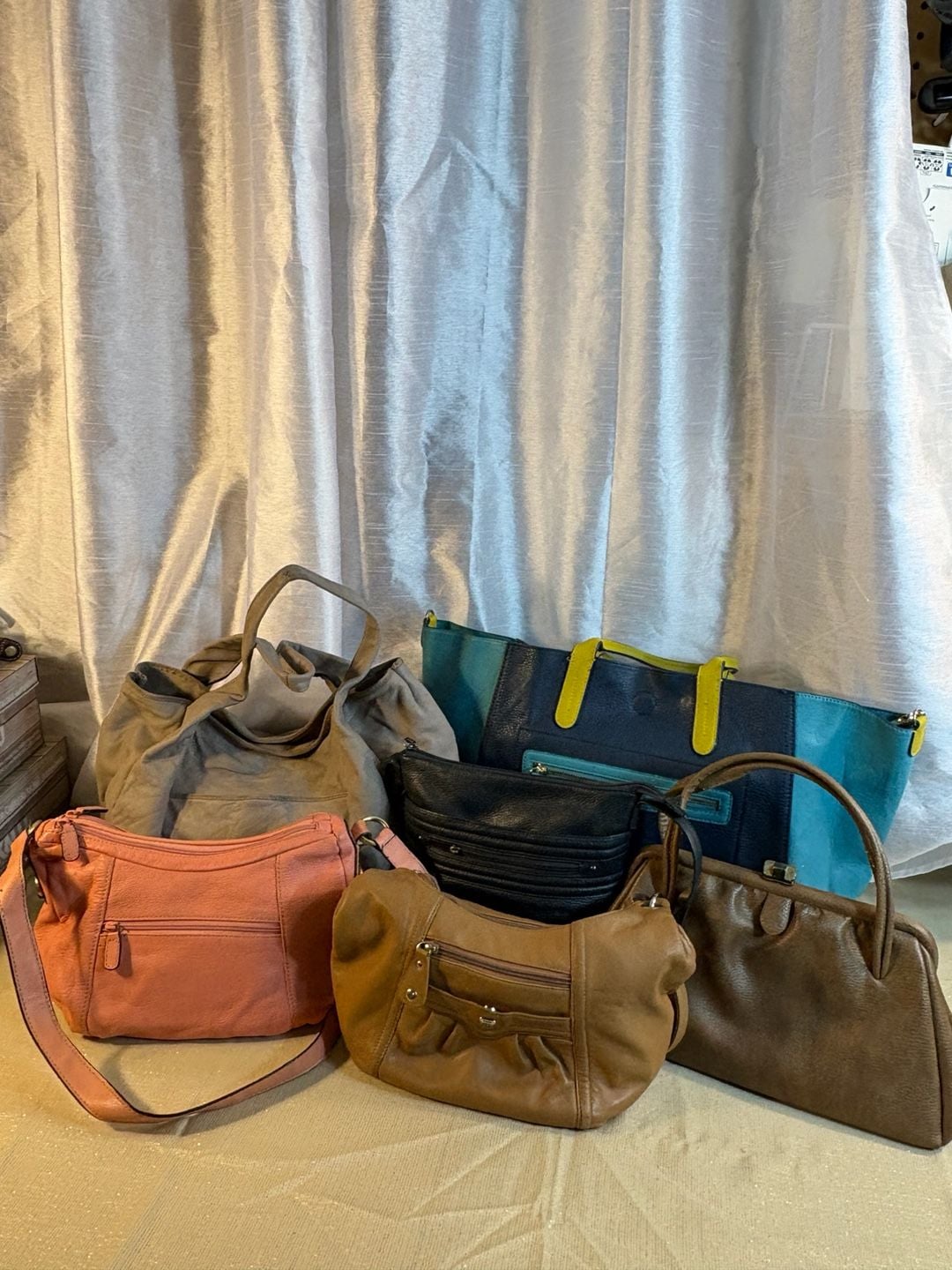 Lot of 6 damaged or stained bags 1
