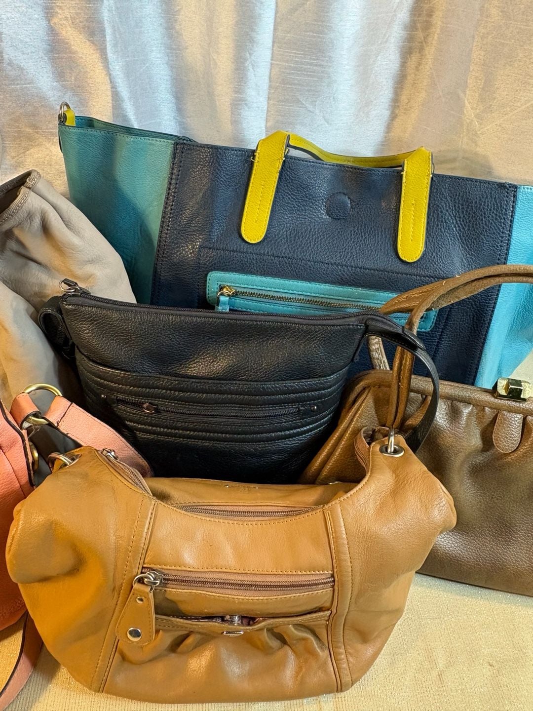 Lot of 6 damaged or stained bags 3
