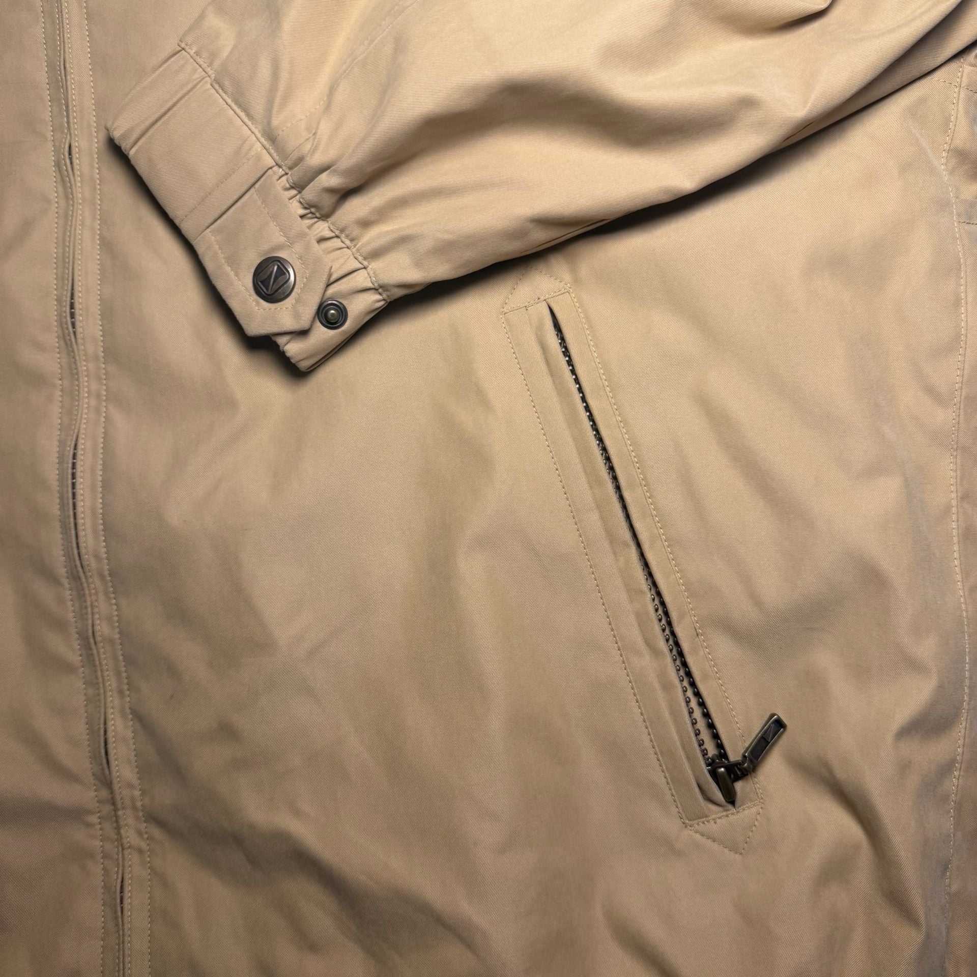 Newport Harbor Golf Jacket Size M Reg Tan Full Zip 5