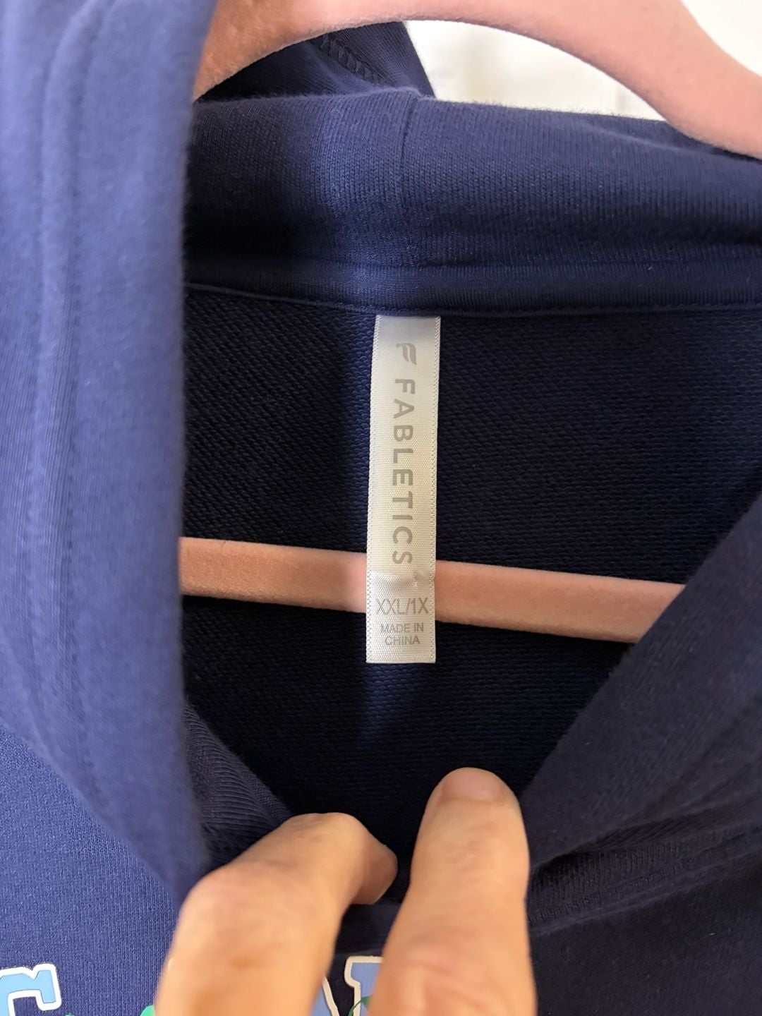 090-Fabletics Los Angeles Athletic Academy Hoodie Size XXL/1X Navy Blue. 5