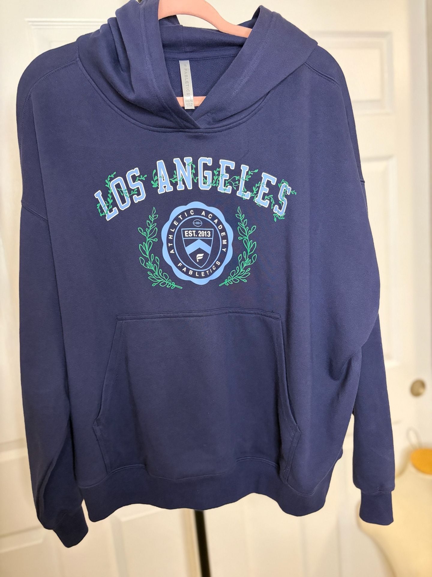 090-Fabletics Los Angeles Athletic Academy Hoodie Size XXL/1X Navy Blue. 7