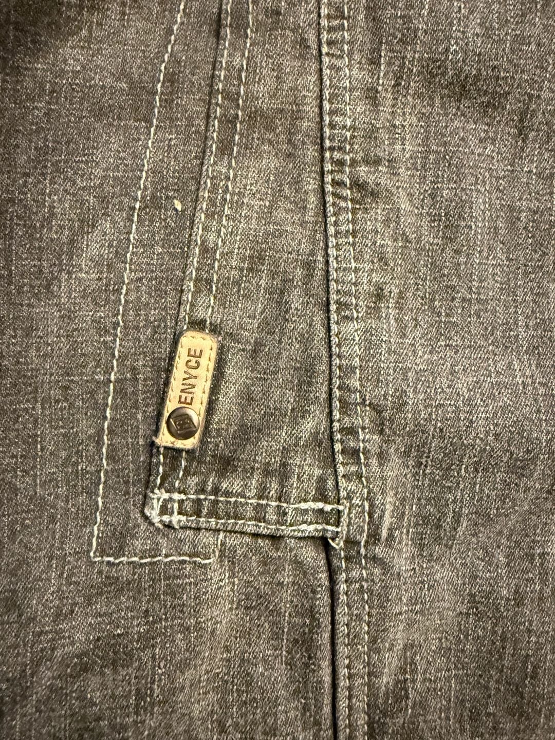 Vintage Enyce Denim Hooded Jacket  3XL Black Wash Y2K Hip Hop Baggy Streetwear  10