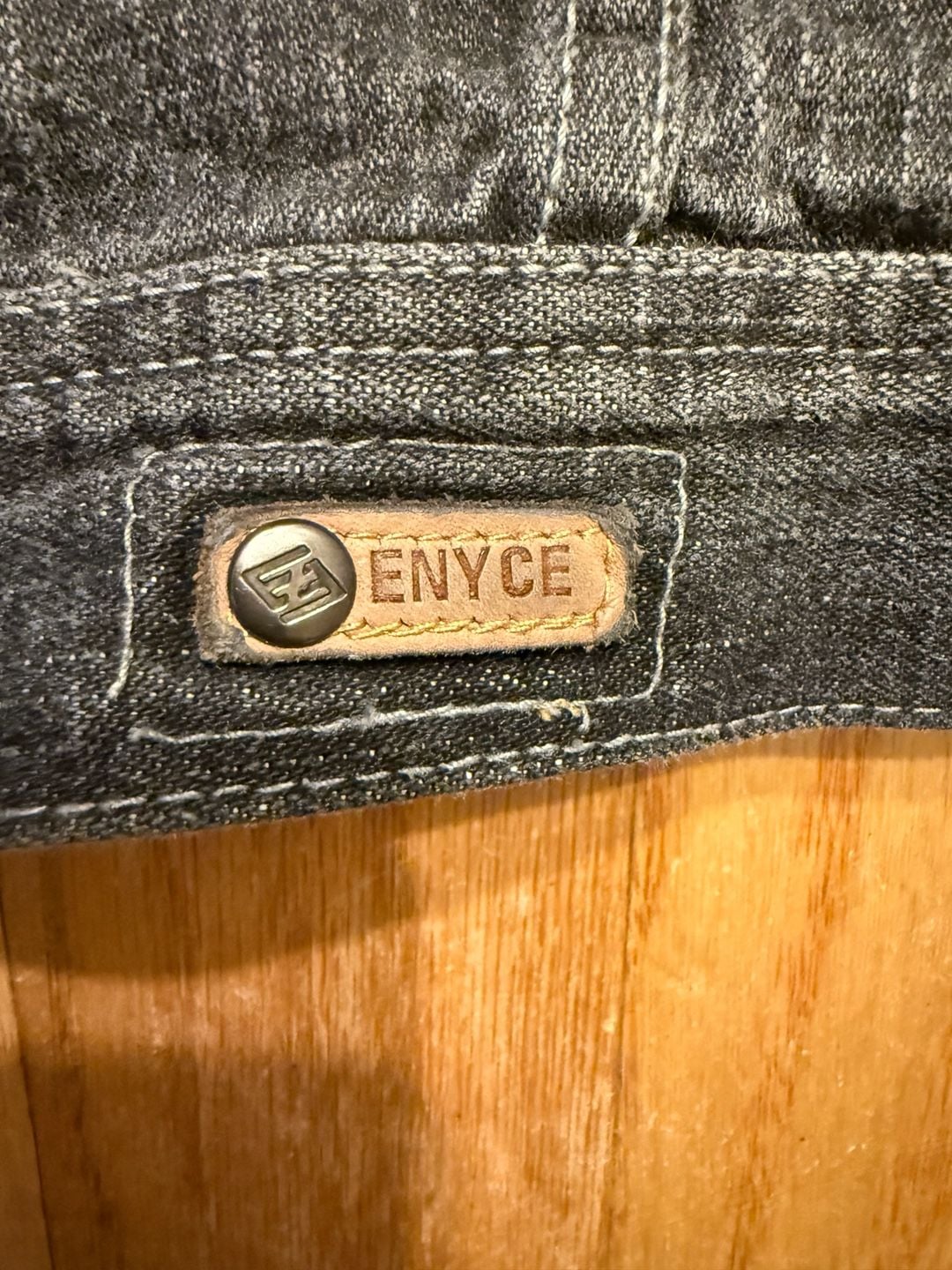 Vintage Enyce Denim Hooded Jacket  3XL Black Wash Y2K Hip Hop Baggy Streetwear  12