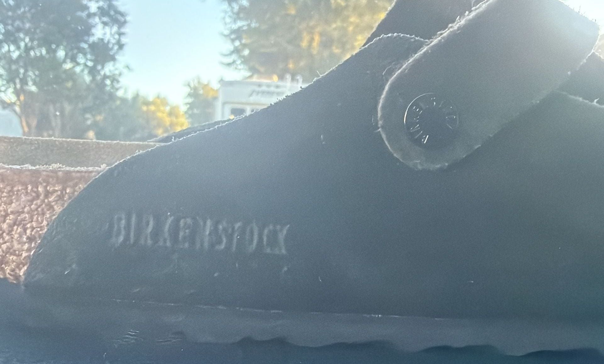 Birkenstock Boston Size 44 Black Suede Soft Footbed Clogs 7