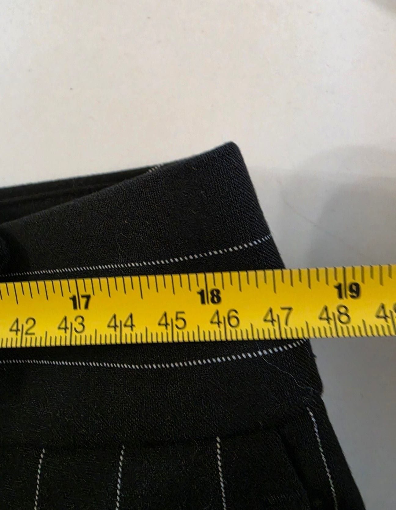Loft Marisa Trouser Size 14 Black Pinstripe Pants 7