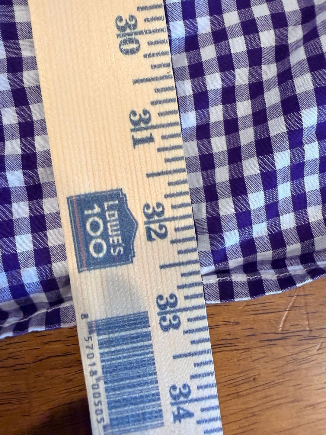 U.S. Polo Assn. Long Sleeve Gingham Button Down Shirt Size 3XL Purple White 7