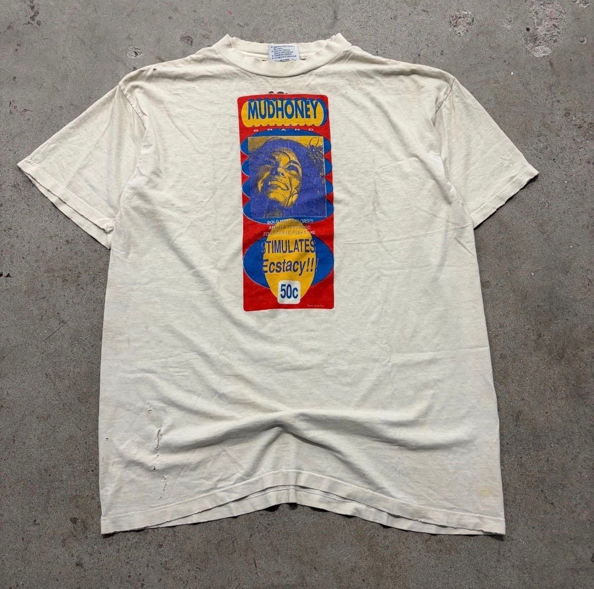 All Sport Mudhoney Stimulates Ecstasy T-Shirt Size XL 90s Vintage 2