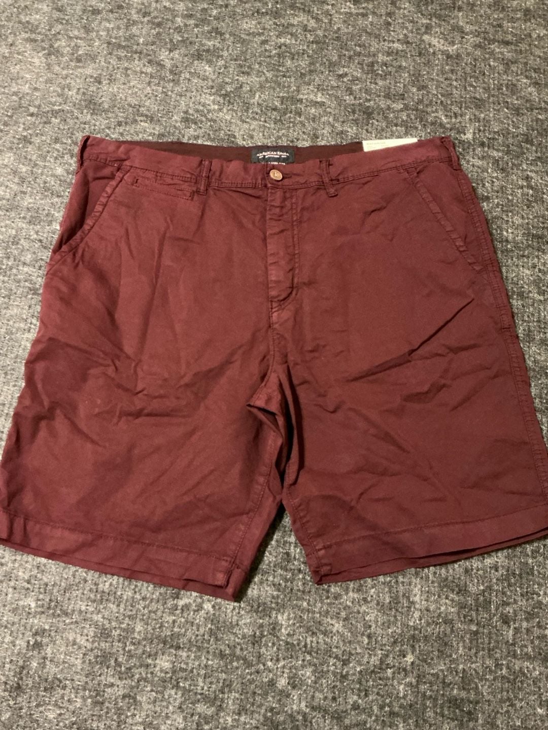 American Eagle Ne Level Flex Classic Shorts Mens Size 38 Burgundy New 3