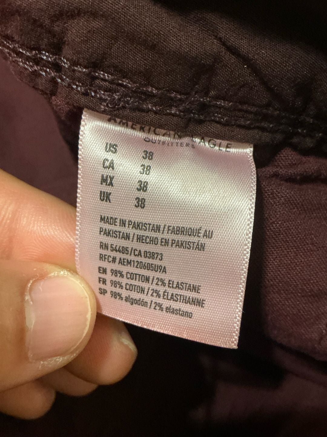 American Eagle Ne Level Flex Classic Shorts Mens Size 38 Burgundy New 5
