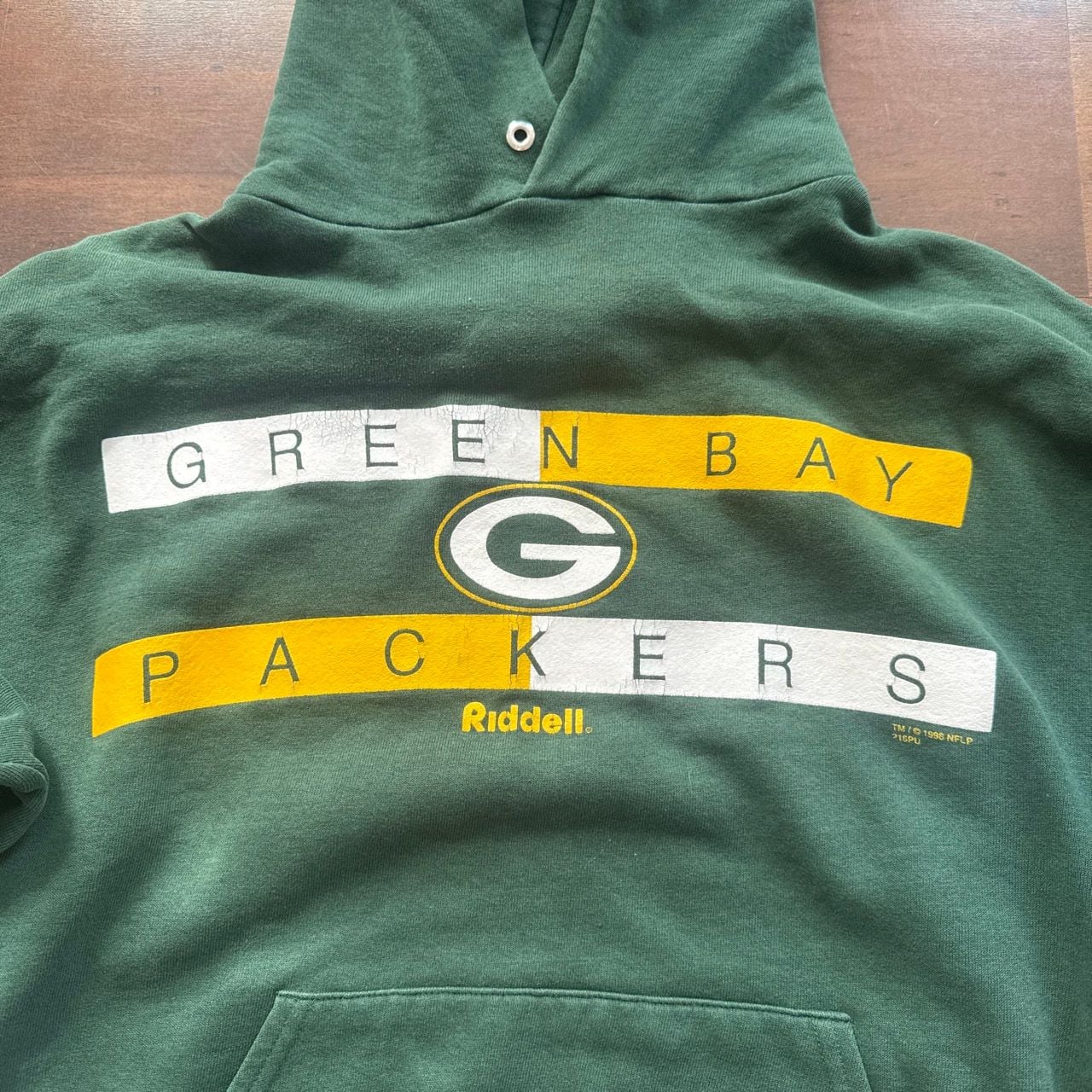 Jerzees Green Bay Packers 1998 Vintage Hoodie 3