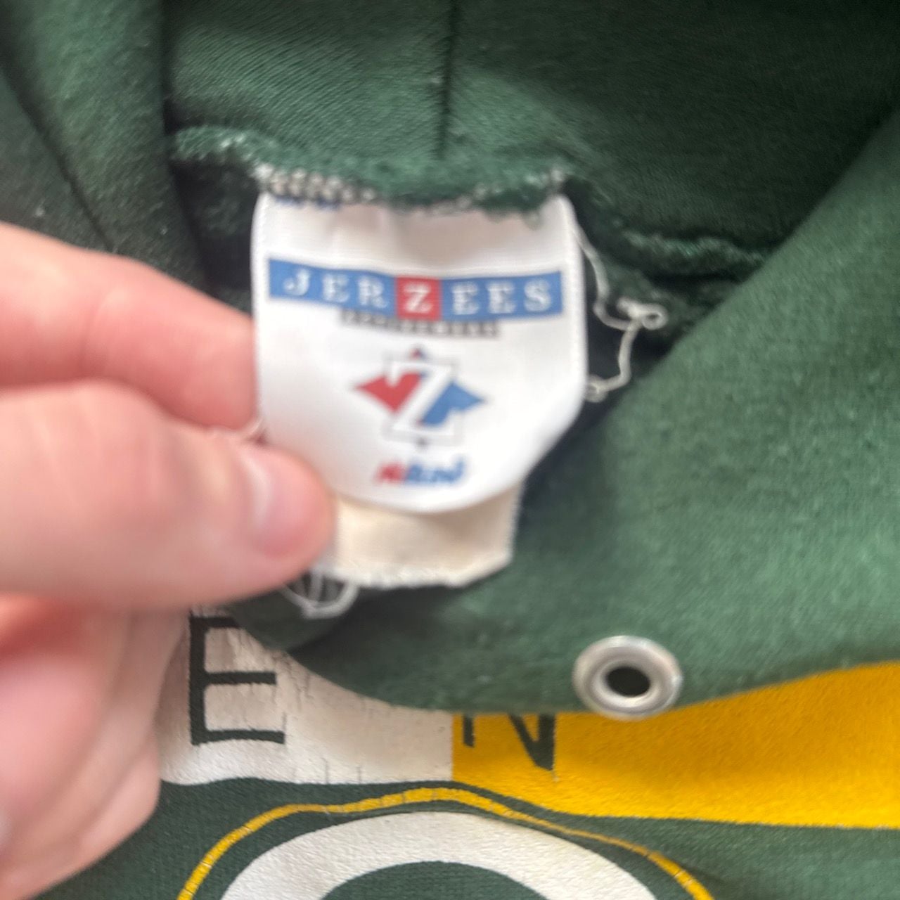 Jerzees Green Bay Packers 1998 Vintage Hoodie 5