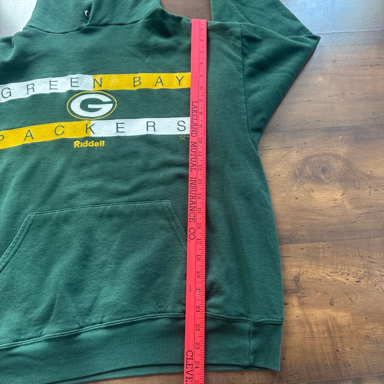 Jerzees Green Bay Packers 1998 Vintage Hoodie 8