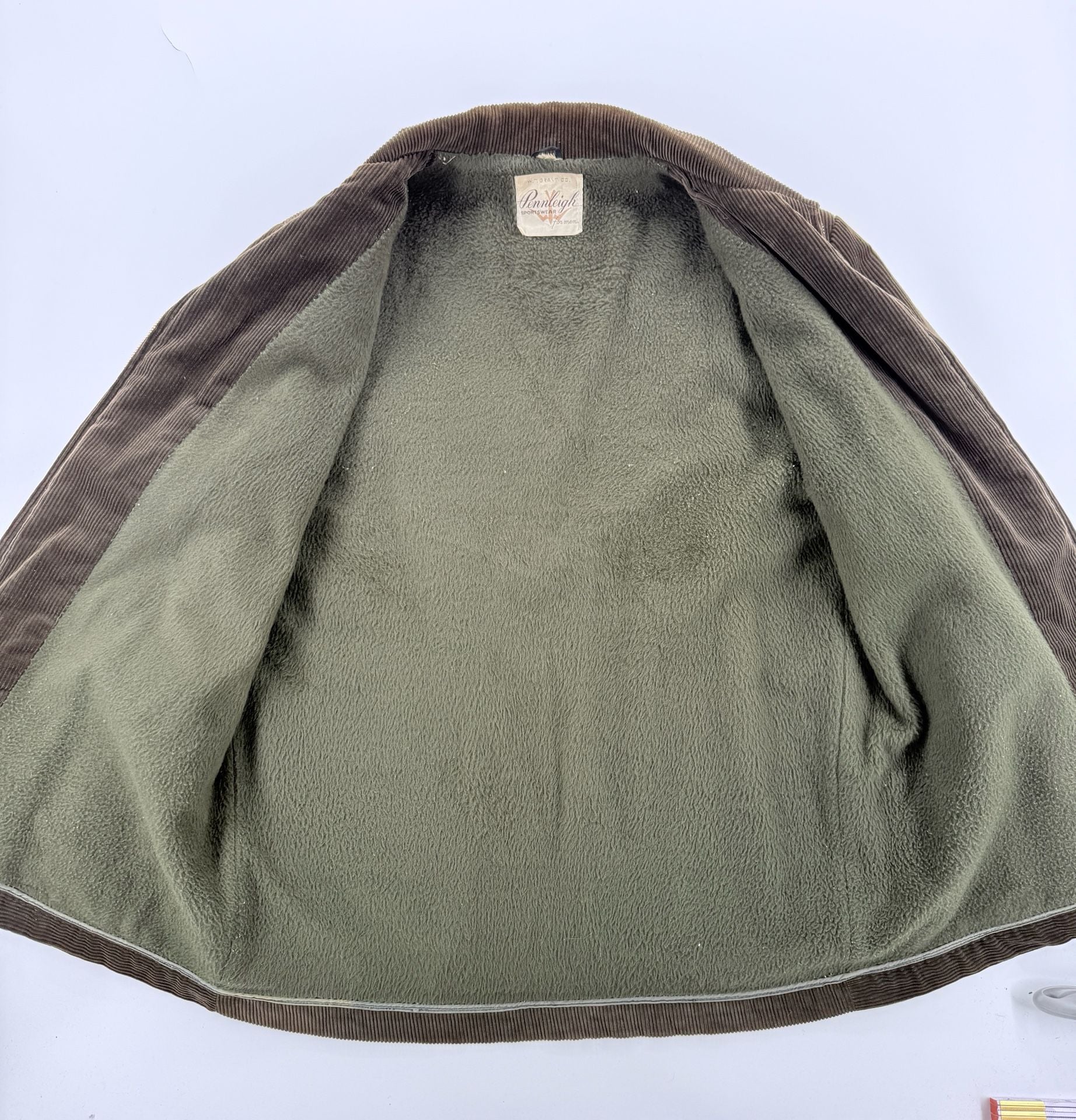 1950s Pennleigh W.T. Grant Corduroy Jacket Mens L Pile Lined Workwear 4
