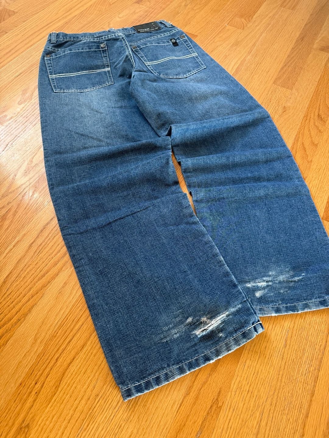 Eagle Blue Jeans 32x30 Wide Leg Denim 3