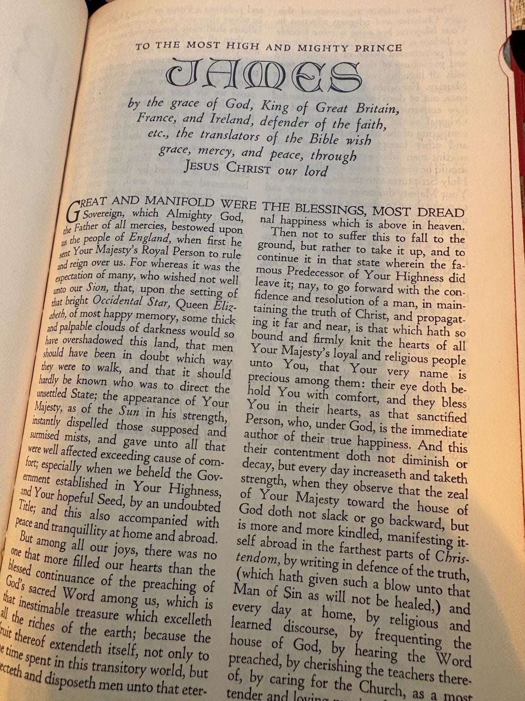 1947 Vintage Holy Bible Mother Black Leather Red Letter Edition KJV 9