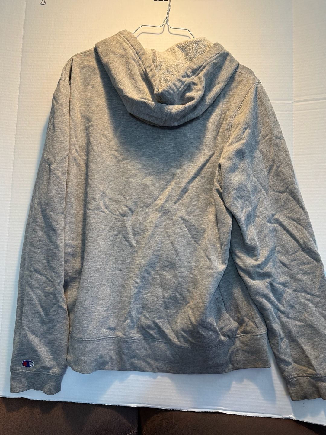 Champion Men's XLarge Logo Hoodie Grey 7