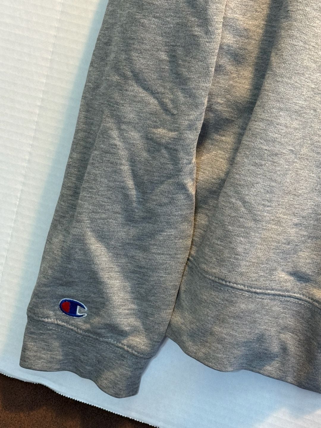 Champion Men's XLarge Logo Hoodie Grey 8