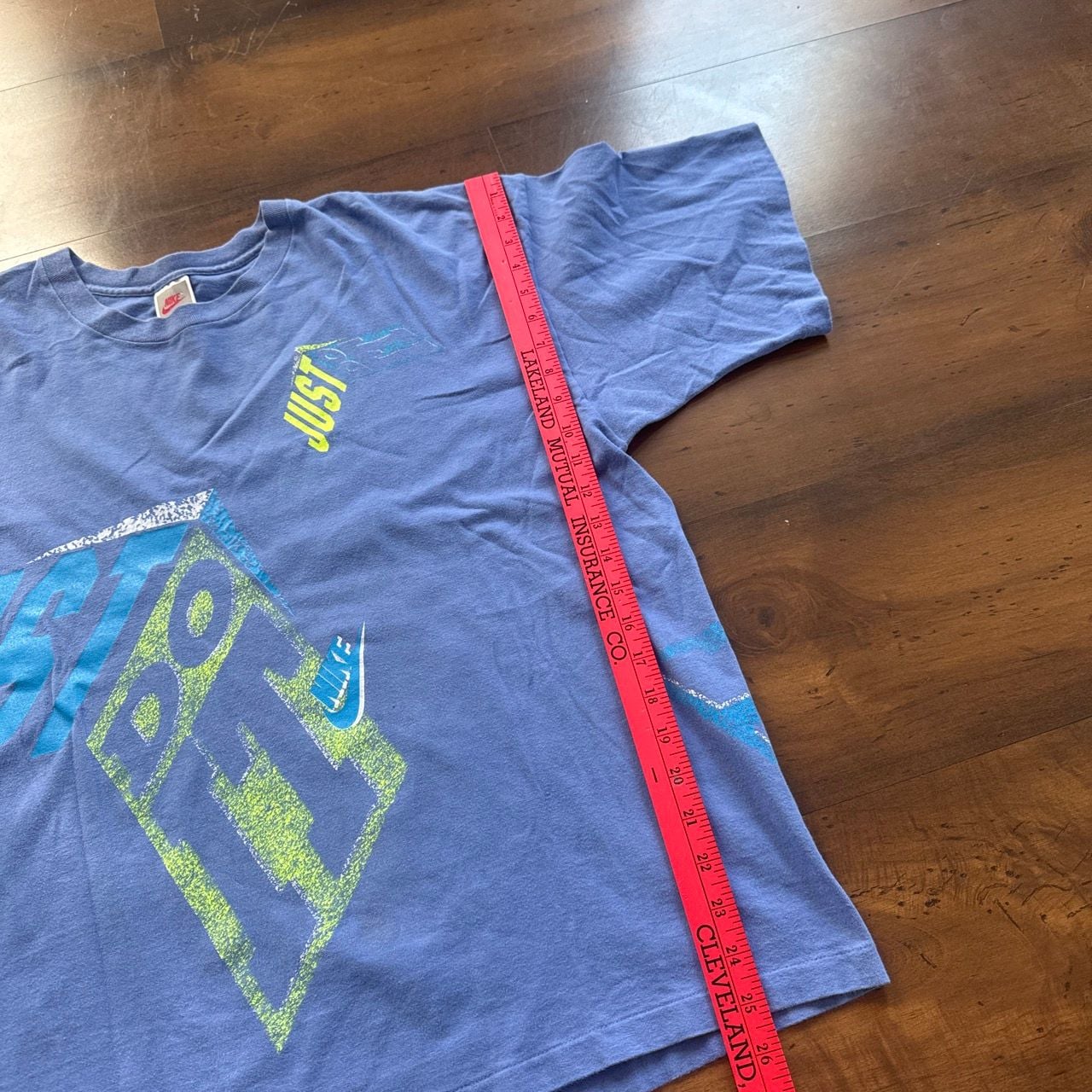Nike Just Do It Vintage Graphic T-Shirt Blue 7