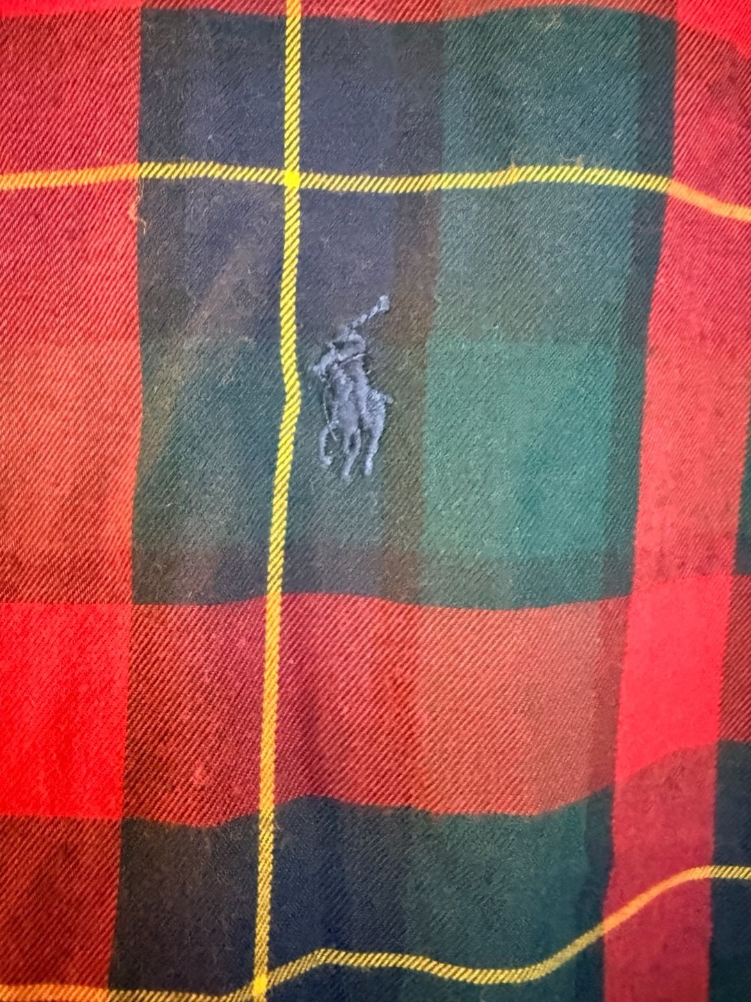 Ralph Lauren Blaire Plaid Flannel Shirt Size XXL Red Green Long Sleeve 3