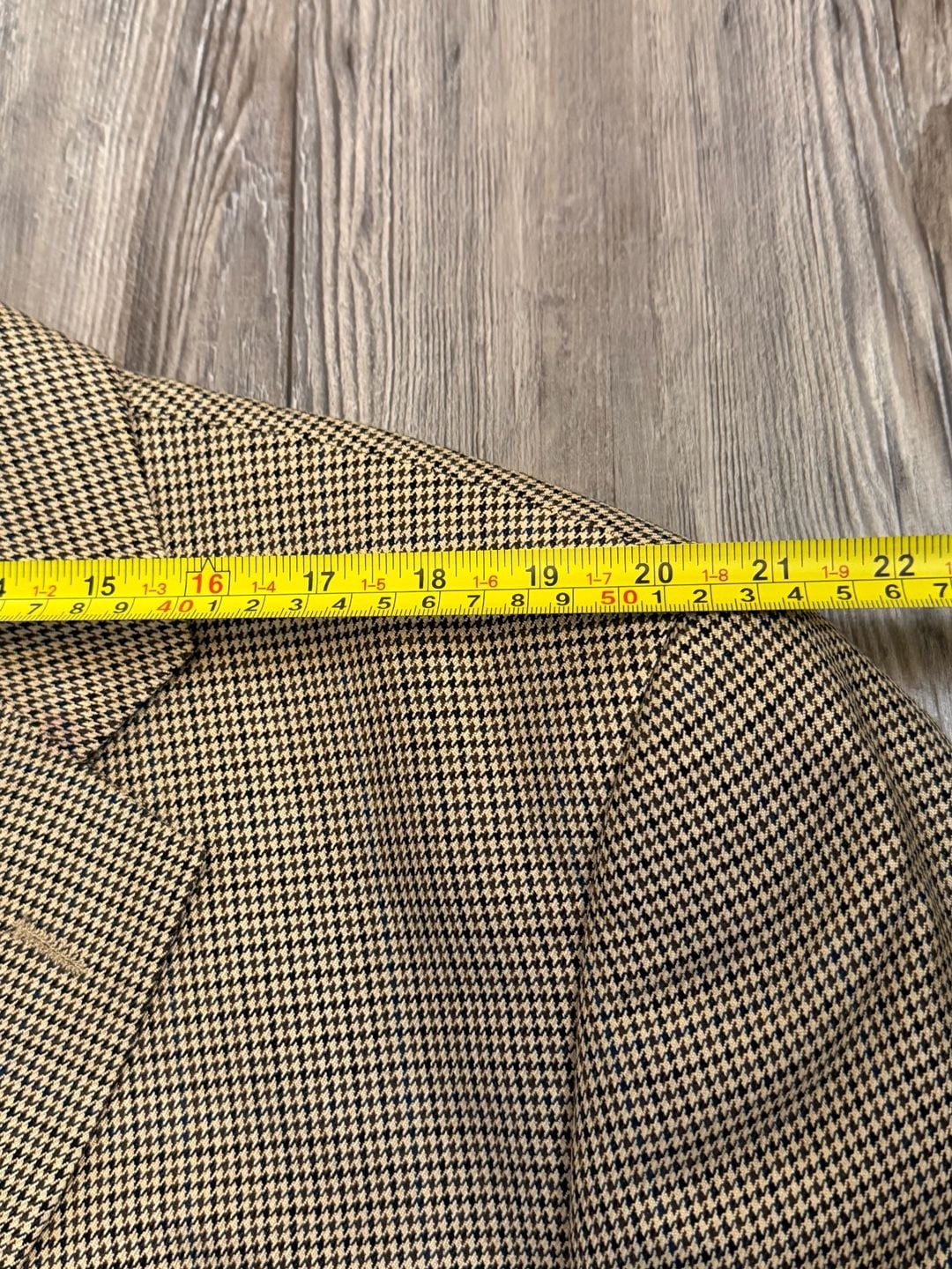 Alan Flusser Sport Coat Size 48R Brown Houndstooth Silk Wool Blazer 9
