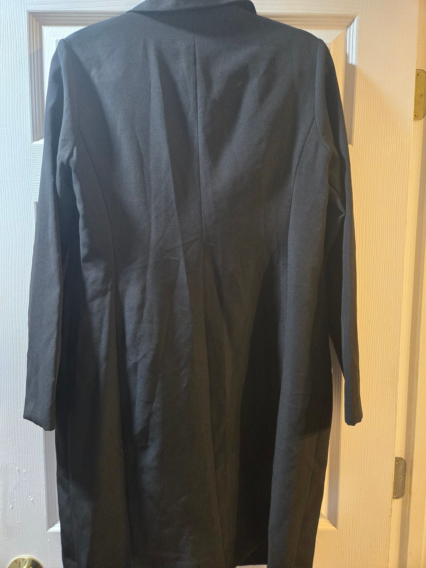 Shelby & Palmer Blazer Dress Size 8 Black Long Sleeve Button Front 6